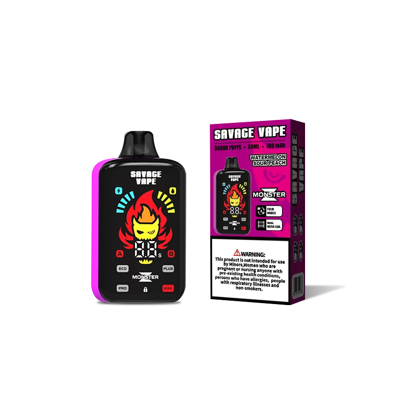 SAVAGE MONSTER Z 30000 Puffs Disposable Vape , Digital Display & Enhanced Vapor Performance - Image 2
