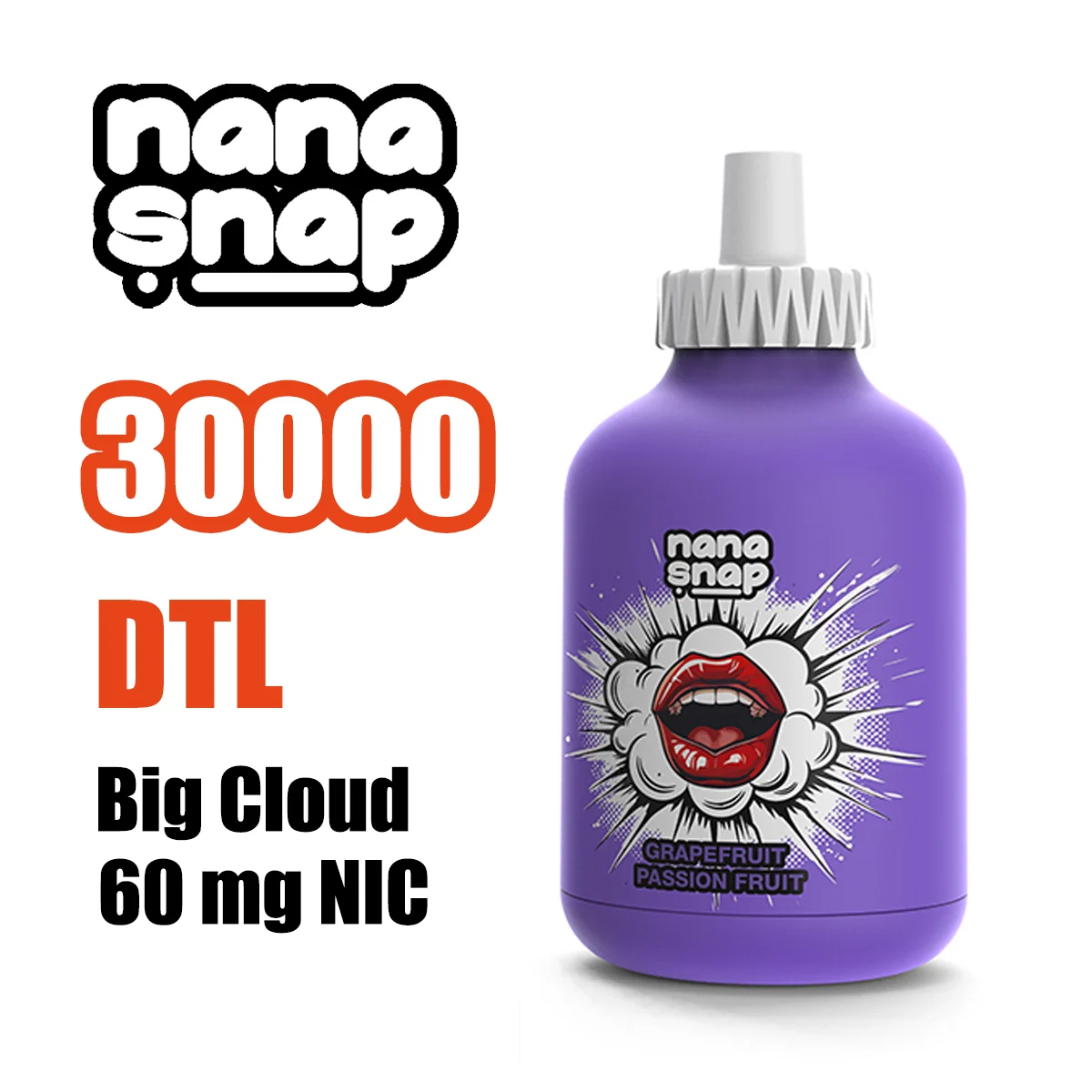 NANASNAP SHISHA 30000 Puffs Bottle-Shaped Disposable Vape , High-Capacity Performance & Modern Design - Image 2