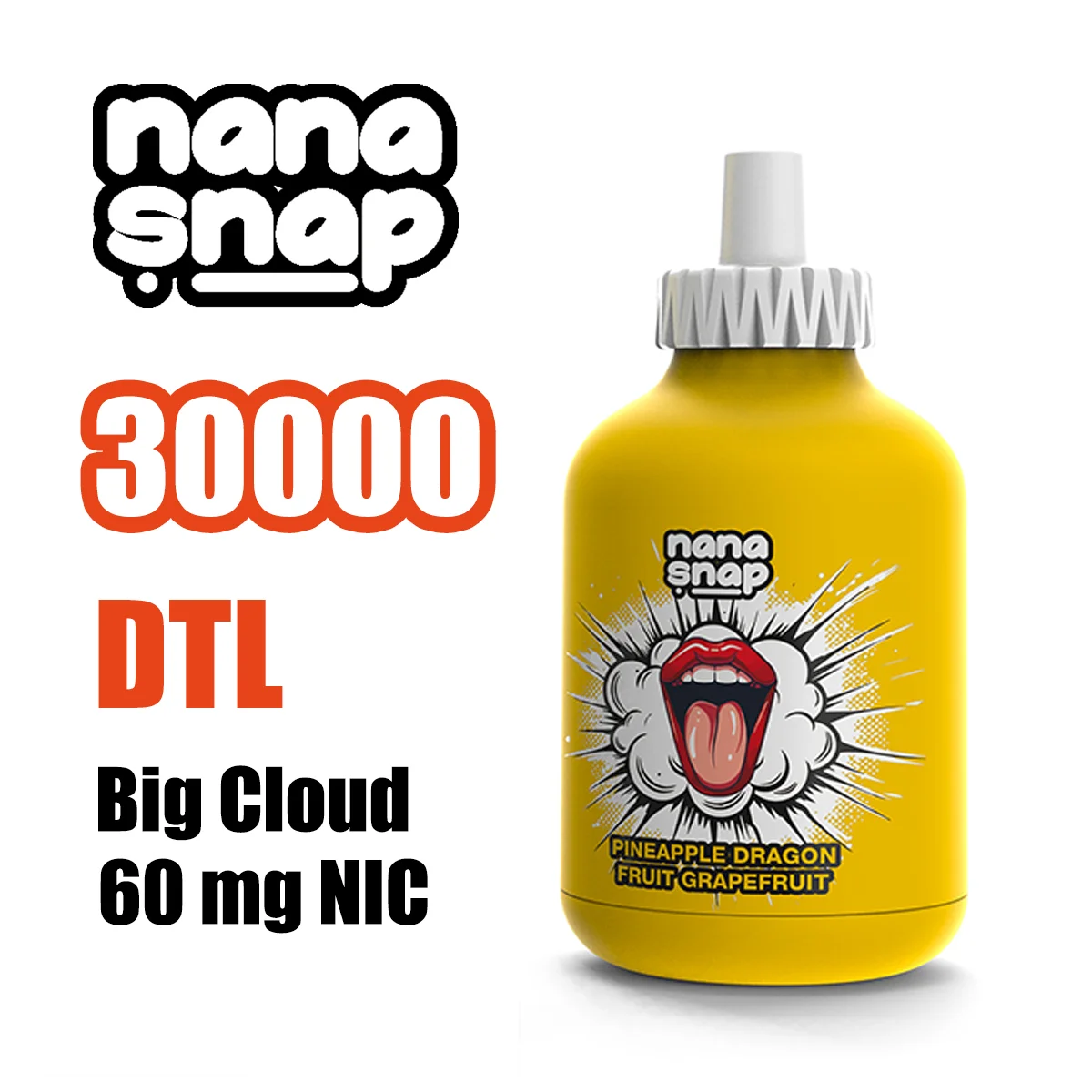 NANASNAP SHISHA 30000 Puffs Bottle-Shaped Disposable Vape , High-Capacity Performance & Modern Design - Image 8