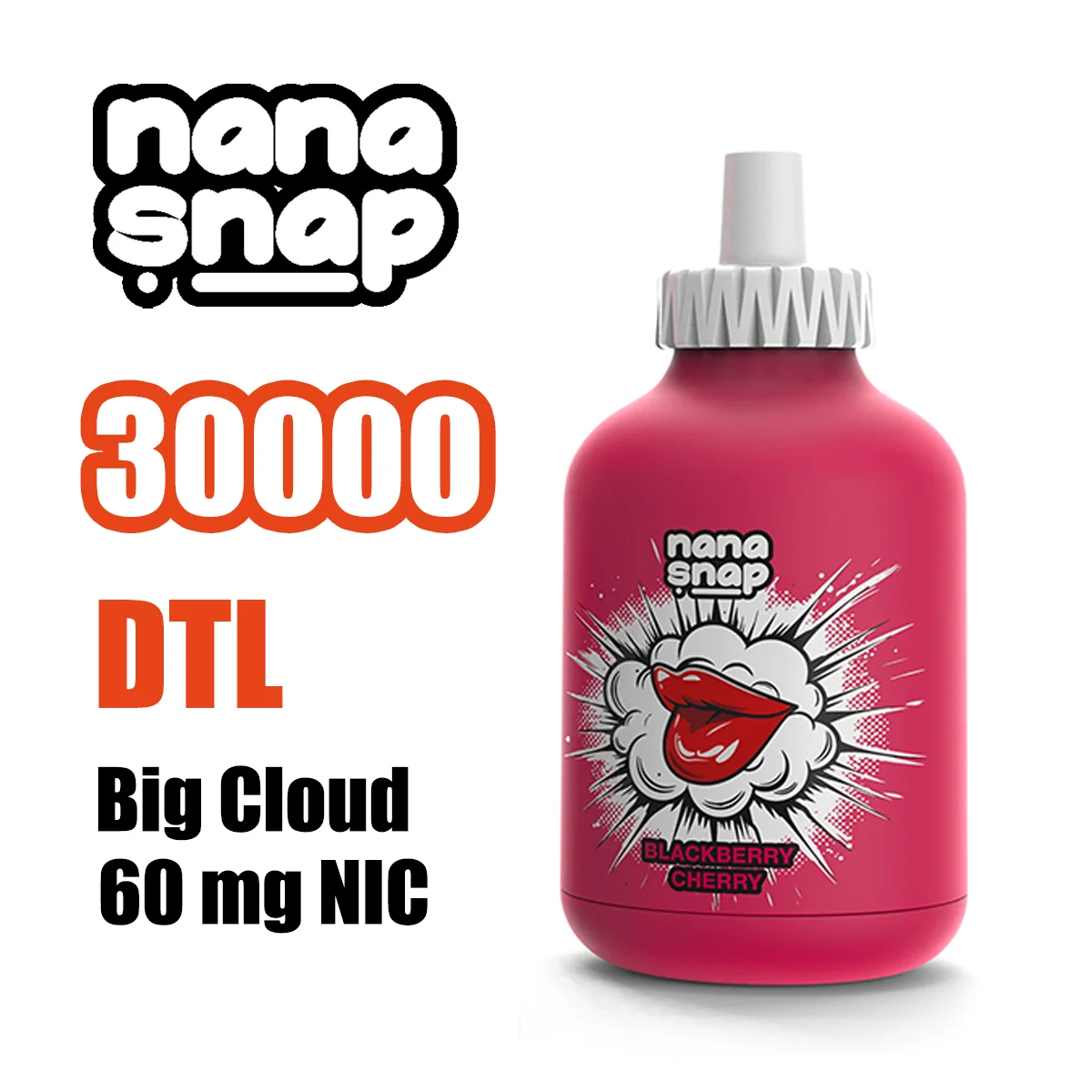 NANASNAP SHISHA 30000 Puffs Bottle-Shaped Disposable Vape , High-Capacity Performance & Modern Design