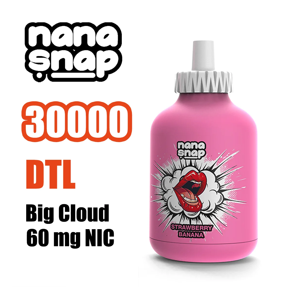 NANASNAP SHISHA 30000 Puffs Bottle-Shaped Disposable Vape , High-Capacity Performance & Modern Design - Image 4