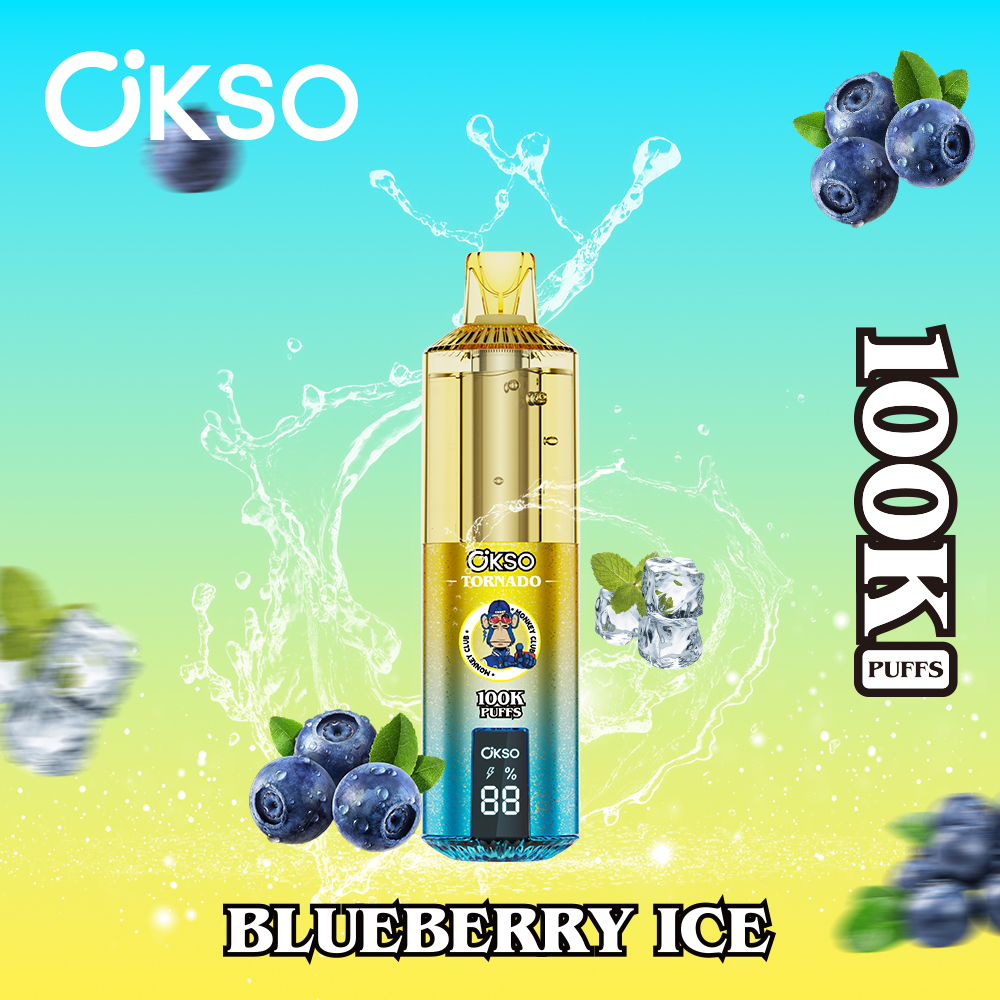 OKSO Tornado 100000 Puffs Disposable Vape , Dual Mesh Coil, LED Smart Display & Rechargeable Battery - Image 12
