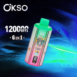 OKSO 6-in-1 120000 Puffs Disposable Vape , 6 Flavor Switching, Triple Mesh Coil & LED Screen