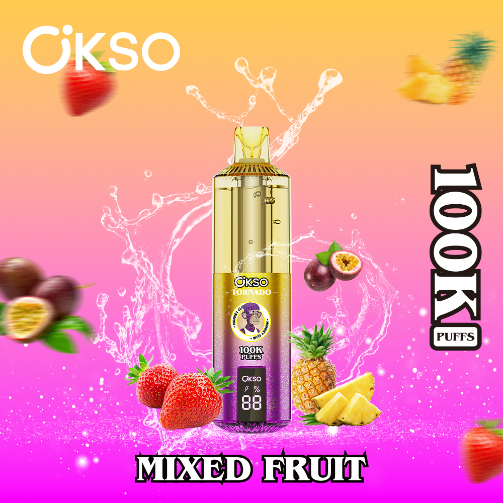OKSO Tornado 100000 Puffs Disposable Vape , Dual Mesh Coil, LED Smart Display & Rechargeable Battery - Image 11