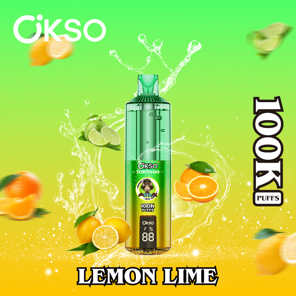 OKSO Tornado 100000 Puffs Disposable Vape , Dual Mesh Coil, LED Smart Display & Rechargeable Battery - Image 10