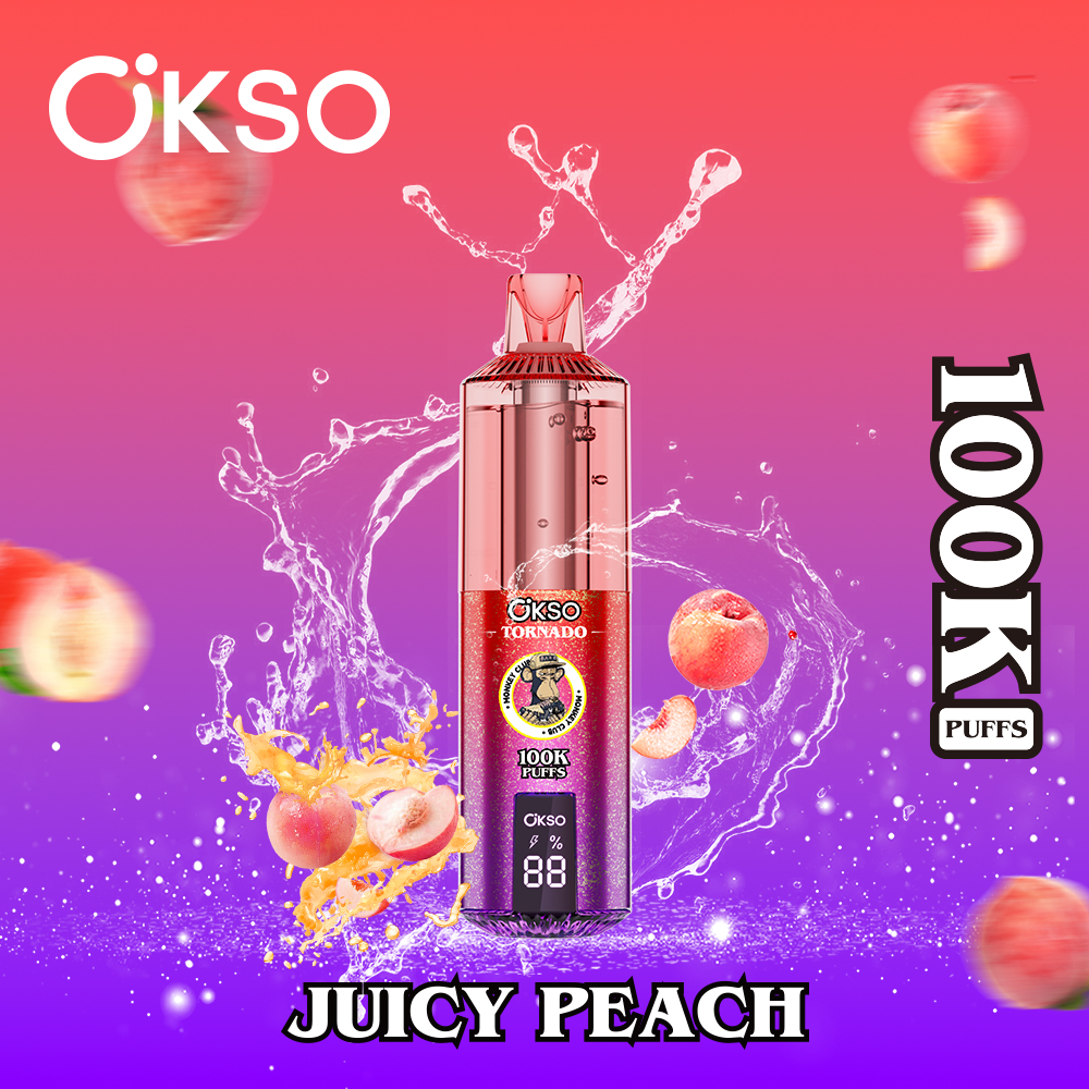 OKSO Tornado 100000 Puffs Disposable Vape , Dual Mesh Coil, LED Smart Display & Rechargeable Battery - Image 7