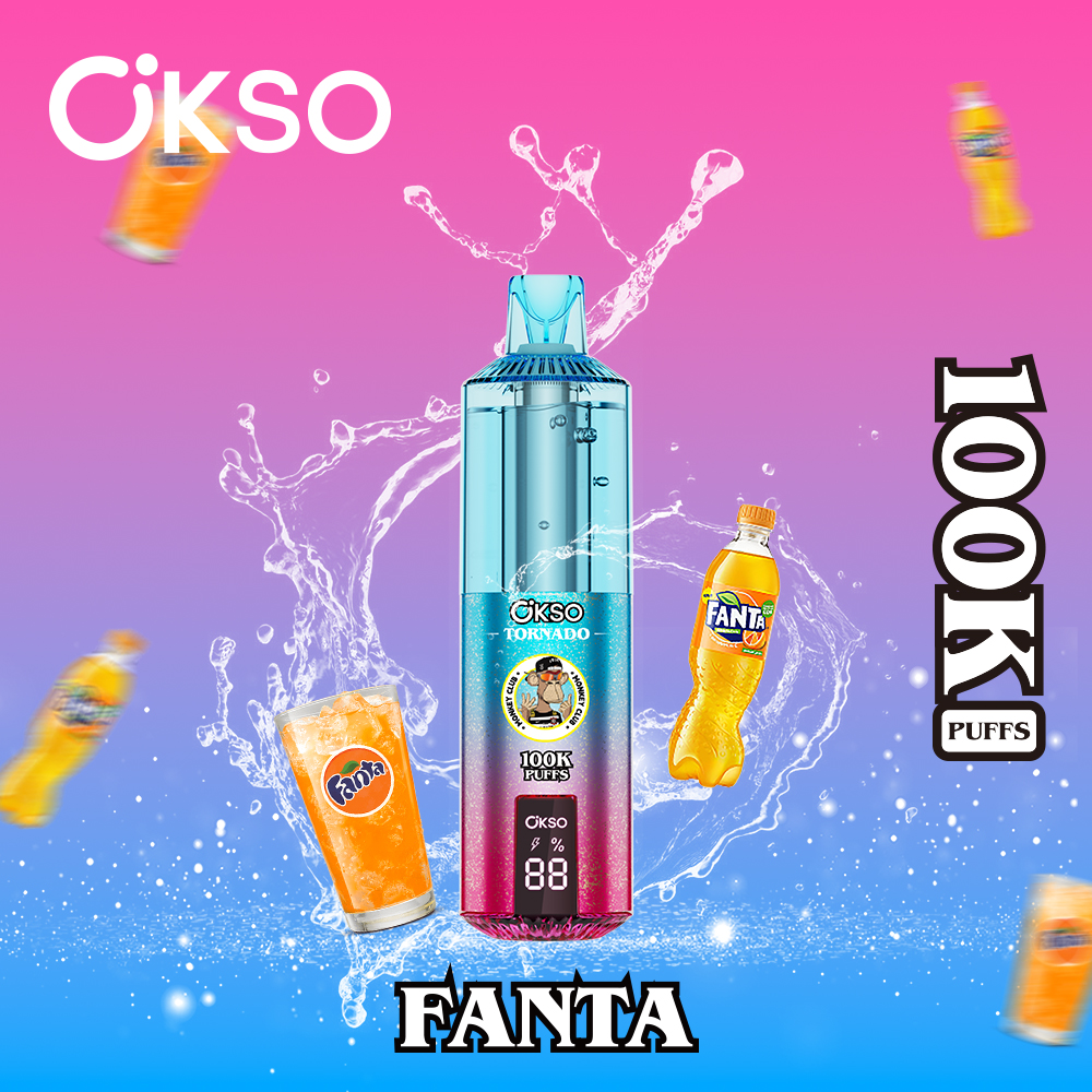 OKSO Tornado 100000 Puffs Disposable Vape , Dual Mesh Coil, LED Smart Display & Rechargeable Battery - Image 6