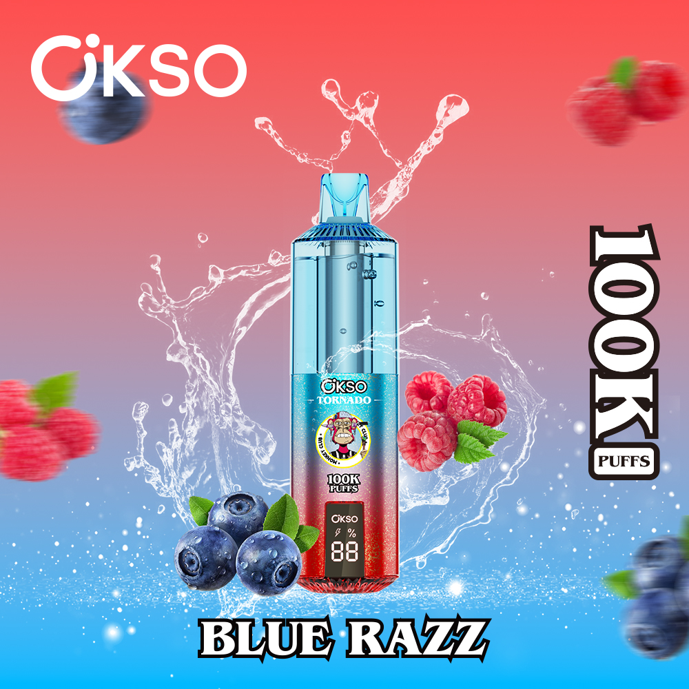 OKSO Tornado 100000 Puffs Disposable Vape , Dual Mesh Coil, LED Smart Display & Rechargeable Battery - Image 4