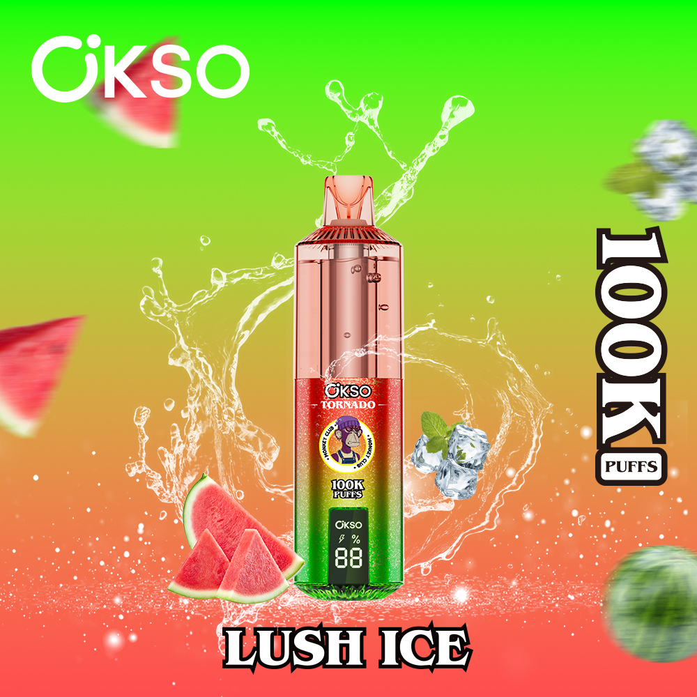 OKSO Tornado 100000 Puffs Disposable Vape , Dual Mesh Coil, LED Smart Display & Rechargeable Battery - Image 3