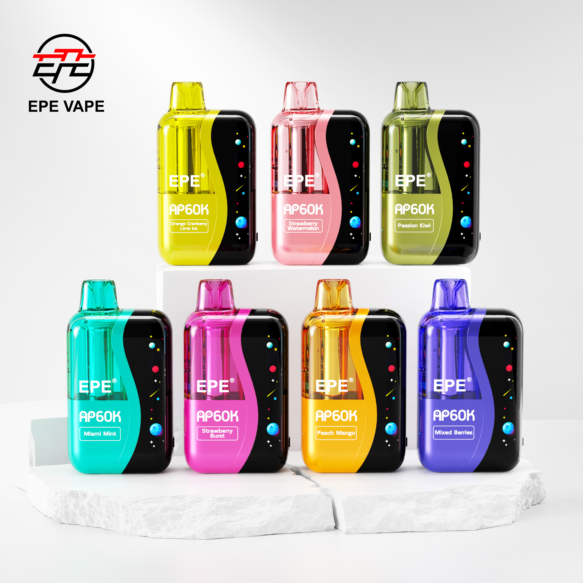 EPE AP 60000 Puffs Disposable Vape – Replaceable Pod, Dual-Mode Adjustable Airflow, 12 Flavors - Image 5
