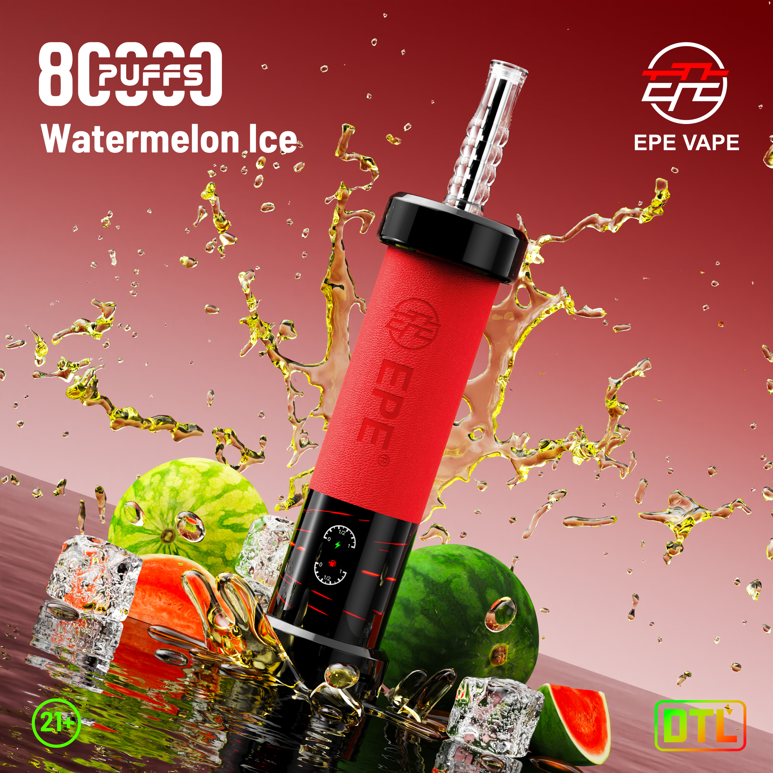 EPE AP 80000 Puffs Hookah Style Disposable Vape – Adjustable Airflow, Rechargeable Design & Premium Finish - Image 3